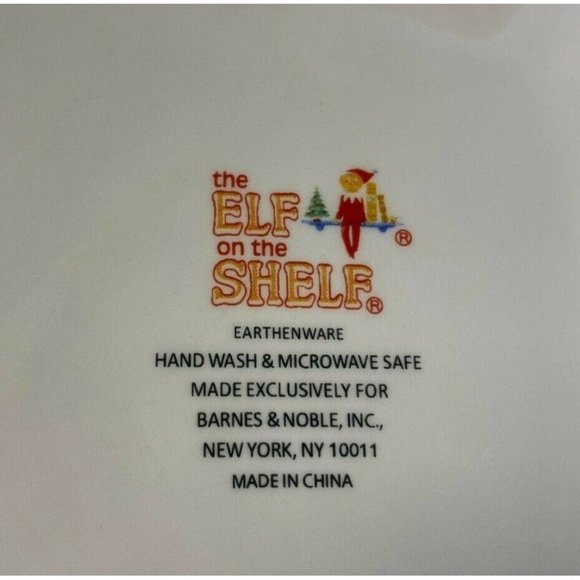 Elf on a Shelf Cookie Plate Ceramic in Box Collectible Holiday Christmas G302 - Picture 4 of 7